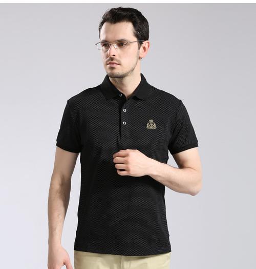 珠地純棉圓點(diǎn)男式Polo衫 時(shí)尚與舒適的完美結(jié)合